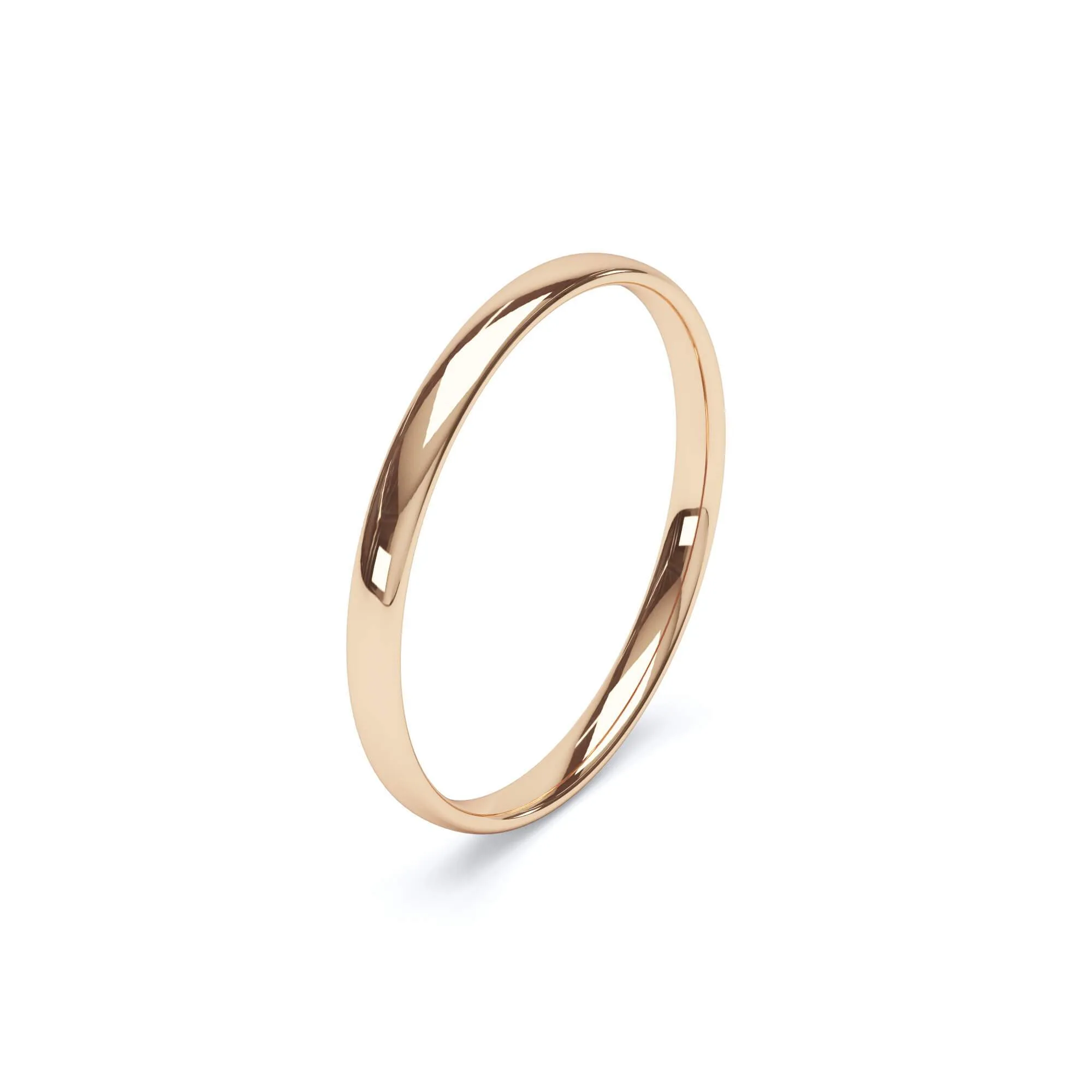 - Regular Court Profile Plain Wedding Ring 18k Rose Gold