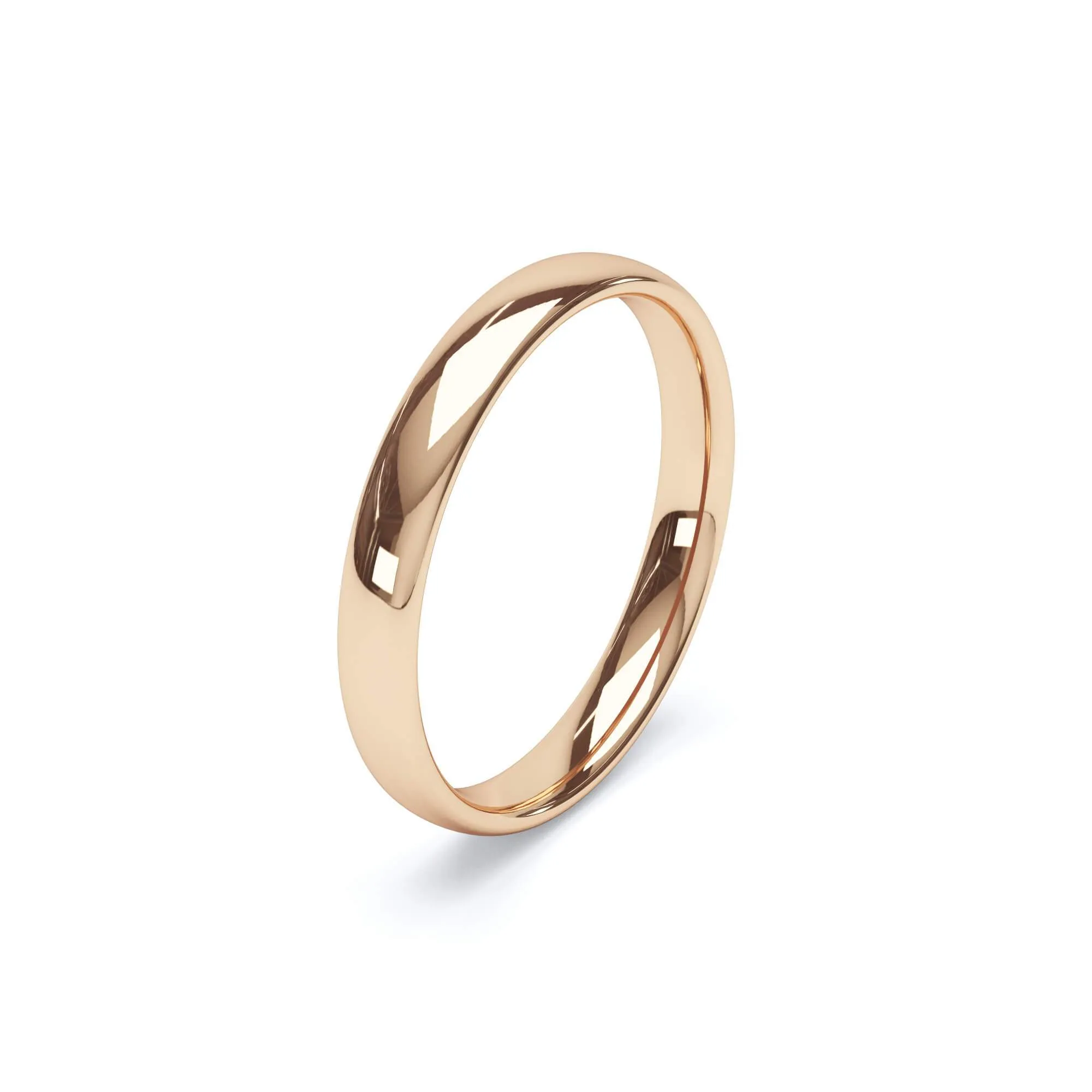 - Regular Court Profile Plain Wedding Ring 9k Rose Gold