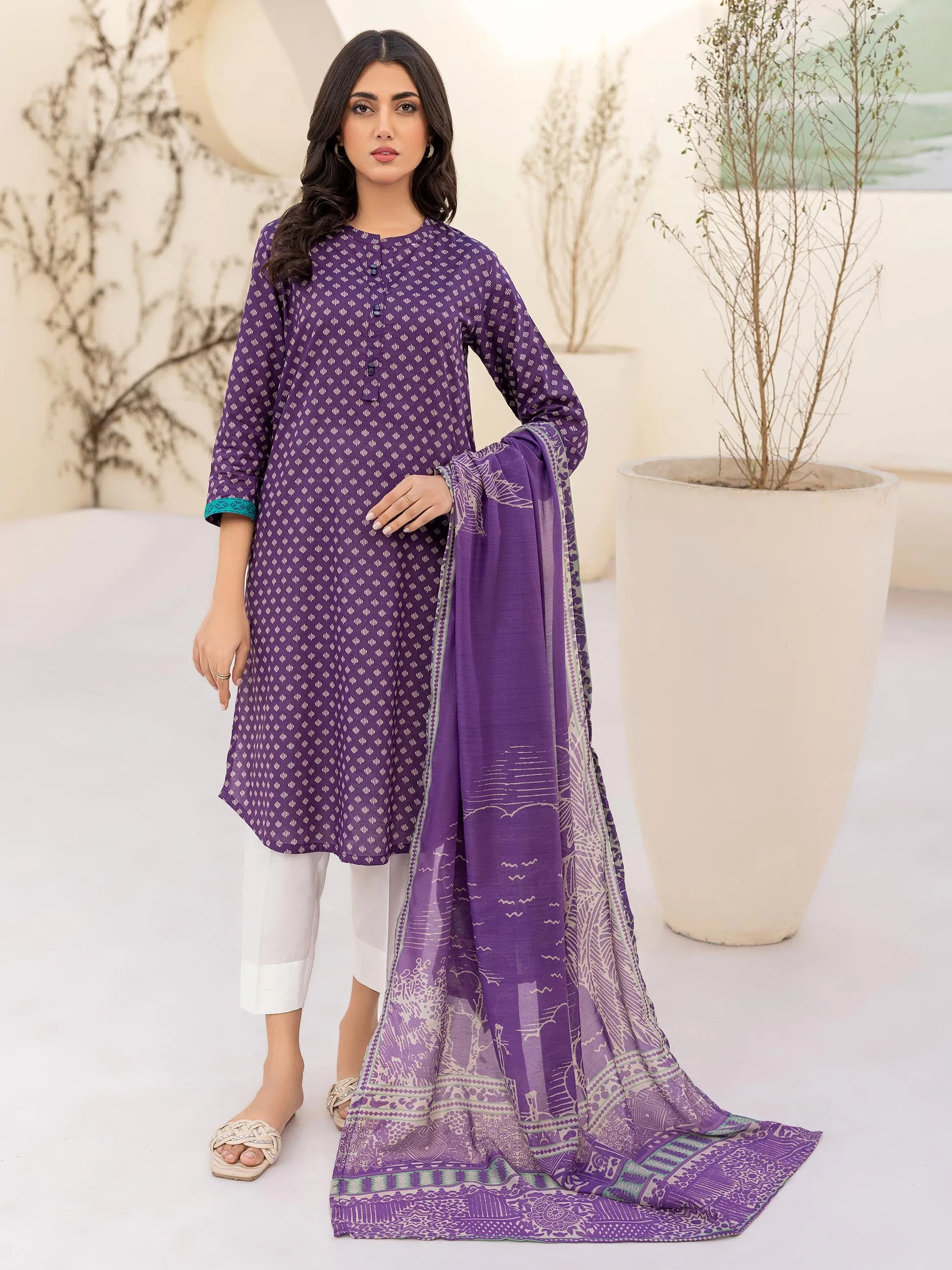 2 Piece Lawn Suit-Printed (Unstitched)