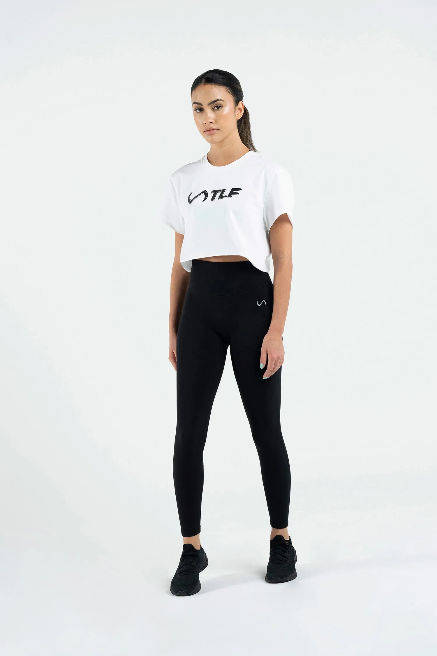 3-D Oversized Gym Crop Tee