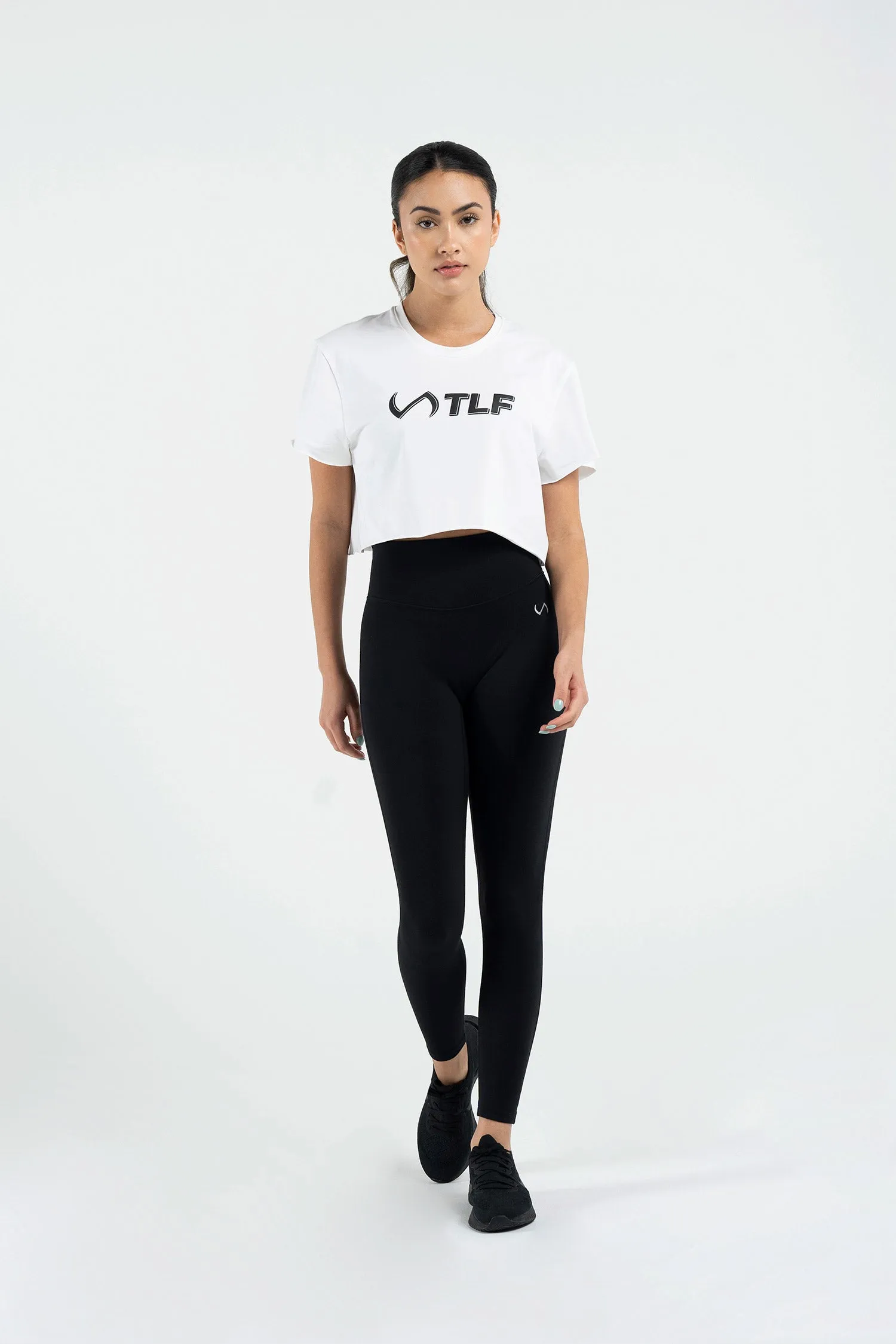 3-D Oversized Gym Crop Tee