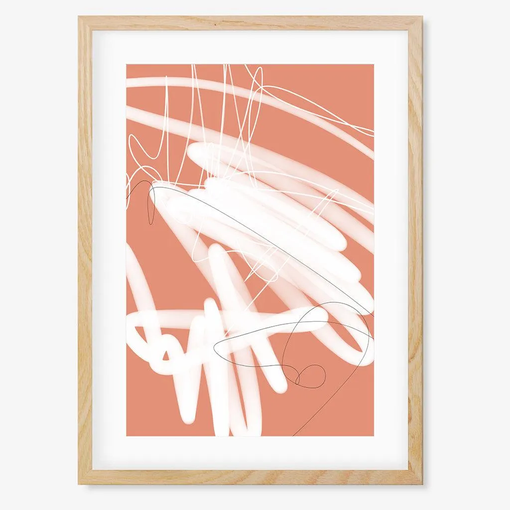 Abstract Sketch Framed Art