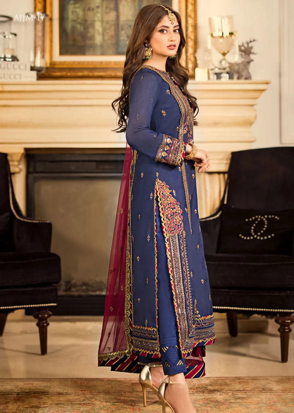 AJJM-17 Unstitched Jhilmil by Asim Jofa