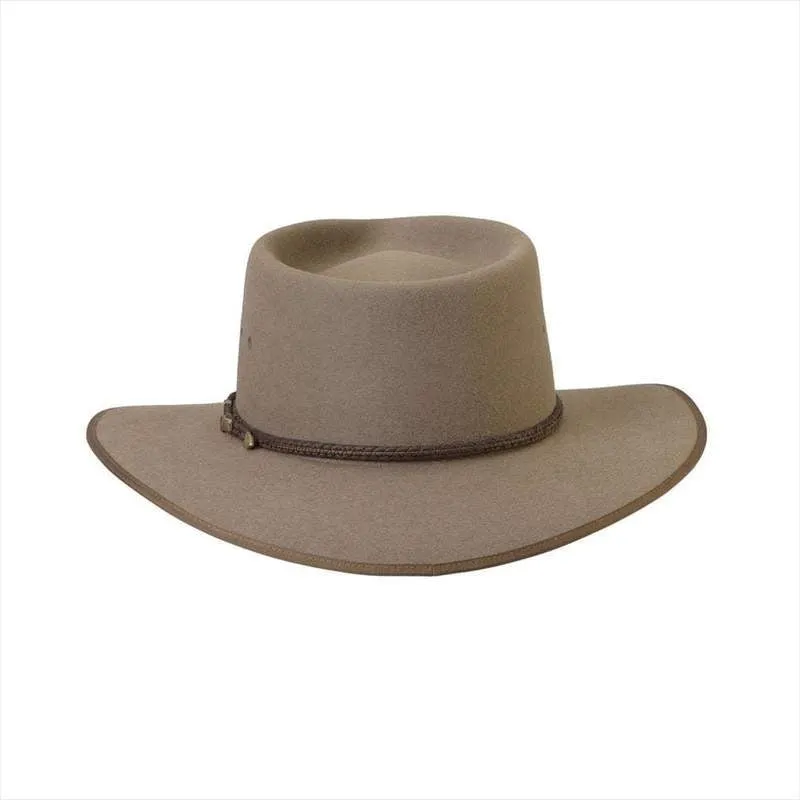 Akubra - Cattleman - Pure Fur Felt - Wide Brim Fedora - Bran