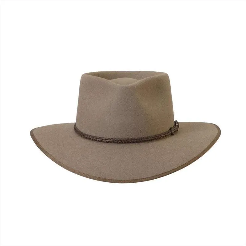 Akubra - Cattleman - Pure Fur Felt - Wide Brim Fedora - Bran