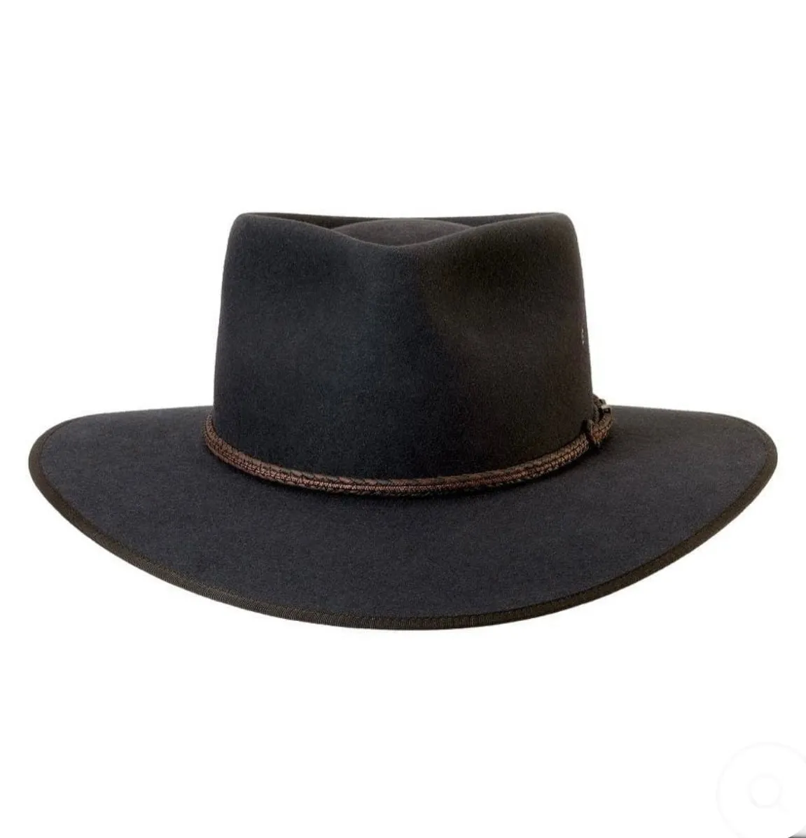 Akubra - Cattleman - Pure Fur Felt - Wide Brim Fedora - Graphite