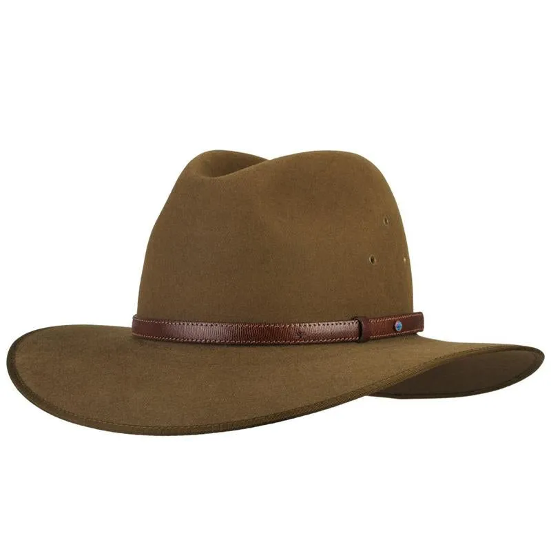 Akubra - Coober Pedy - Fur Felt & Opal - Khaki