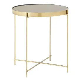 Allez Black Mirror Low Side Table