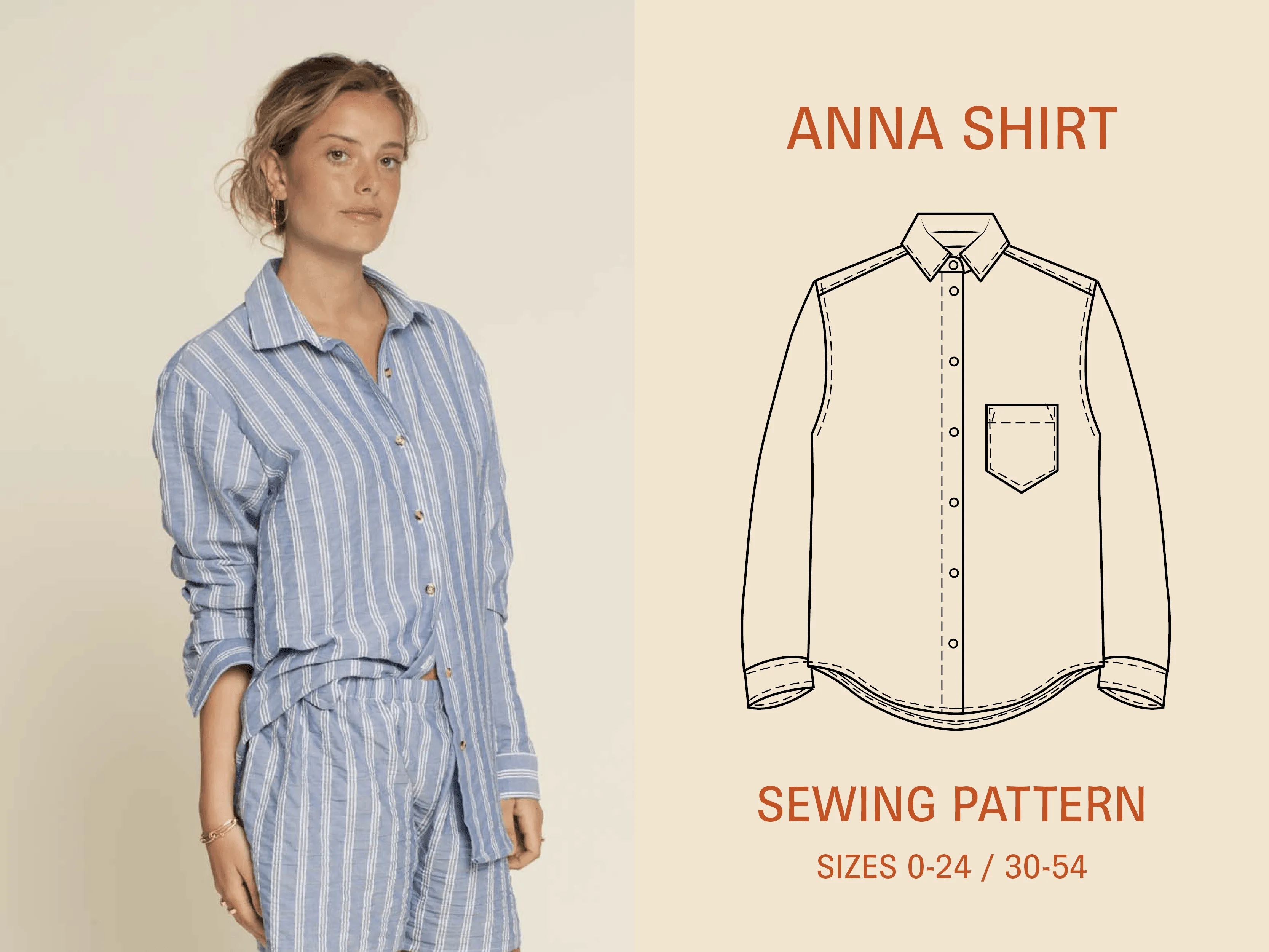 Anna Shirt - Printed Pattern