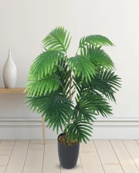 Areca Artificial Plant with Black Pot | 2 ft