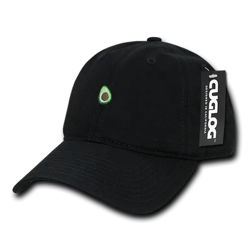 Avocado Guacamole Baseball Cap Dad Hat, 100% Cotton, Black