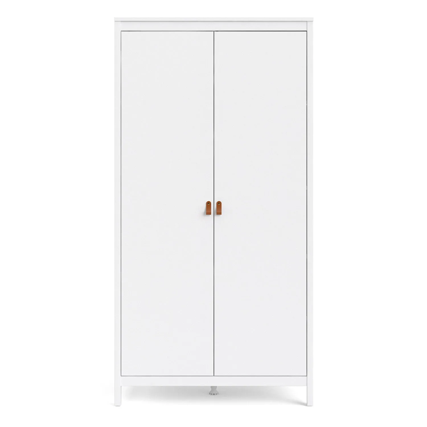 Barcelona White 2 Doors Wardrobe