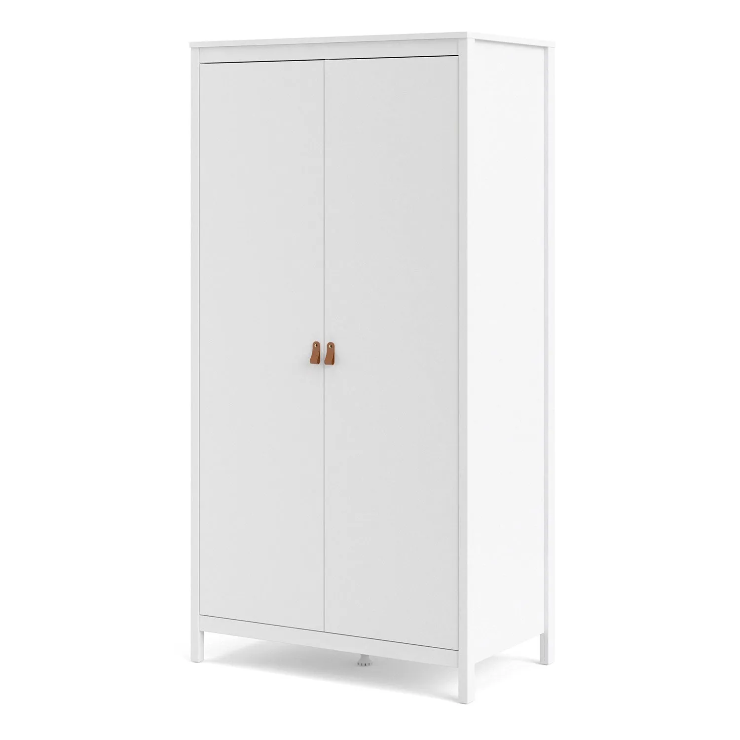 Barcelona White 2 Doors Wardrobe