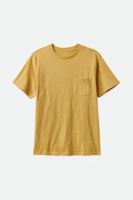 Basic Slub S/S Pocket Tee - Straw