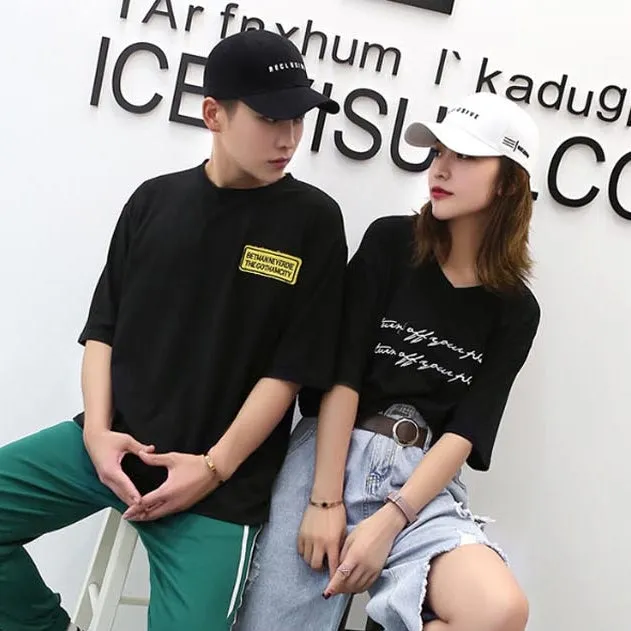 Black RECLUSIVE Graphic Baseball Caps Kpop Style Unisex Cotton Hats