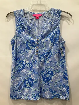 Blue Top Sleeveless Lilly Pulitzer, Size Xxs