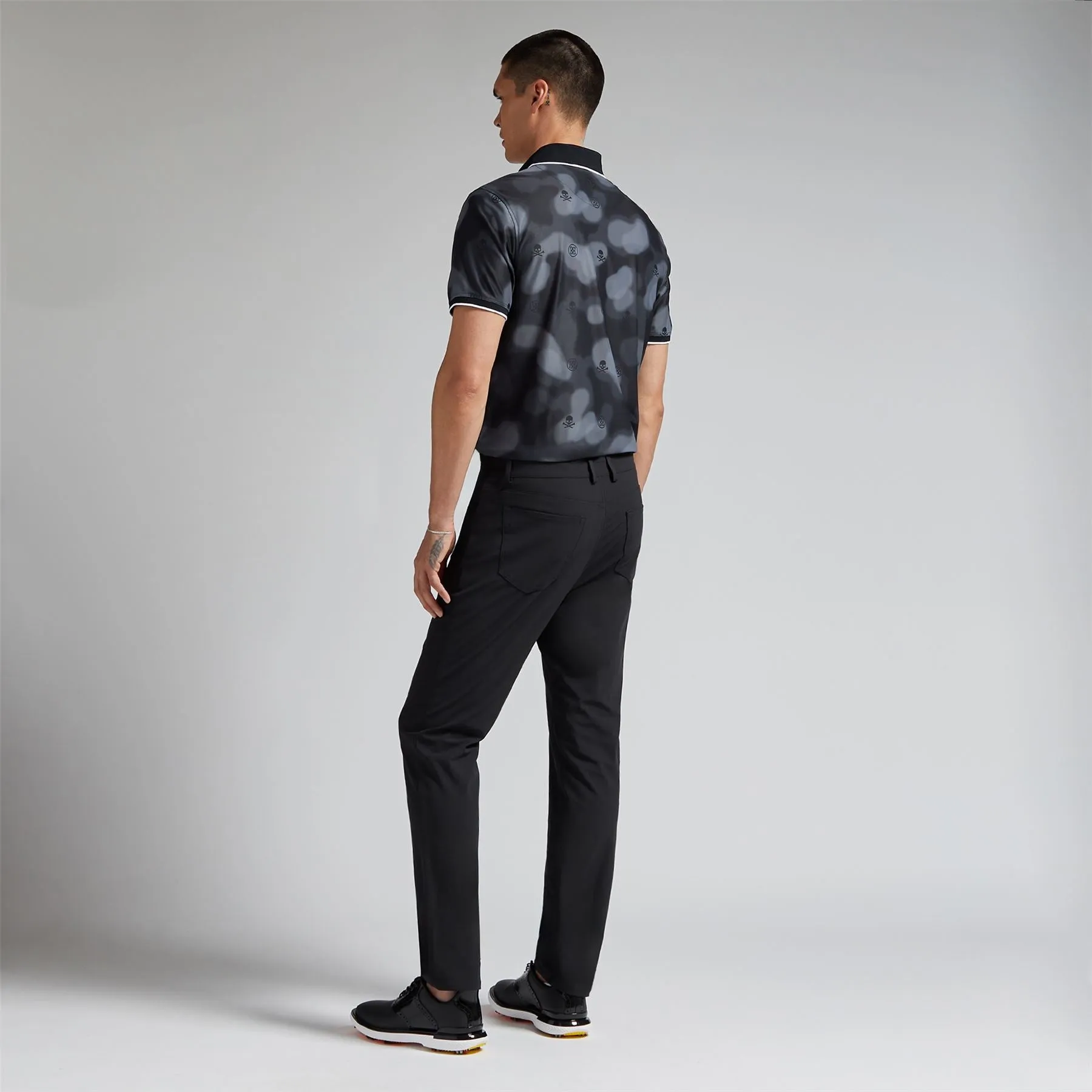 Blur Icon Camo Tech Pique Polo Onyx - AW24