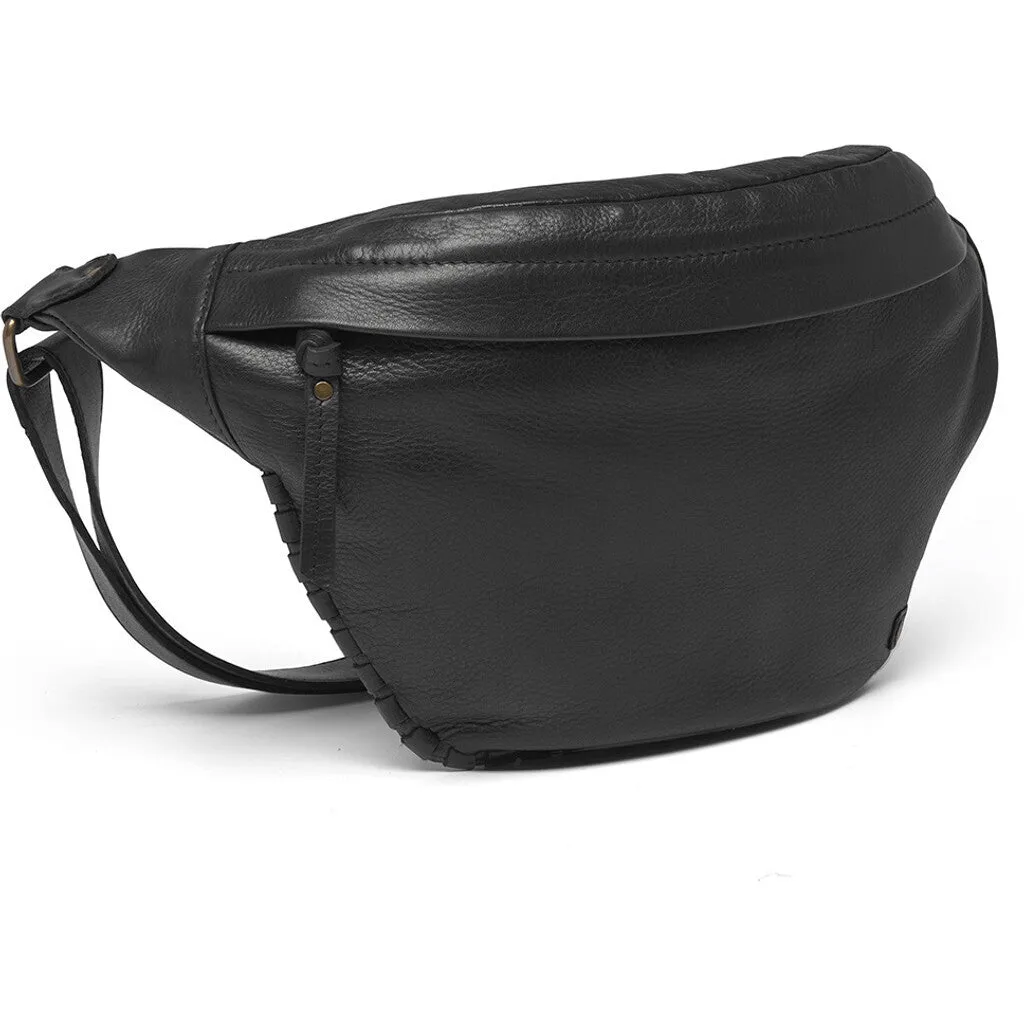 Bumbag with delicate edge stitching / 16186 - Black (Nero)