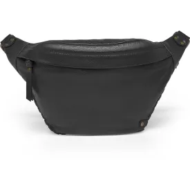 Bumbag with delicate edge stitching / 16186 - Black (Nero)