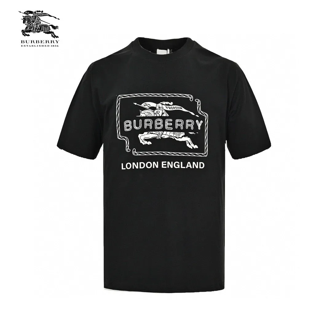 Burberry London England Black Graphic T-Shirt