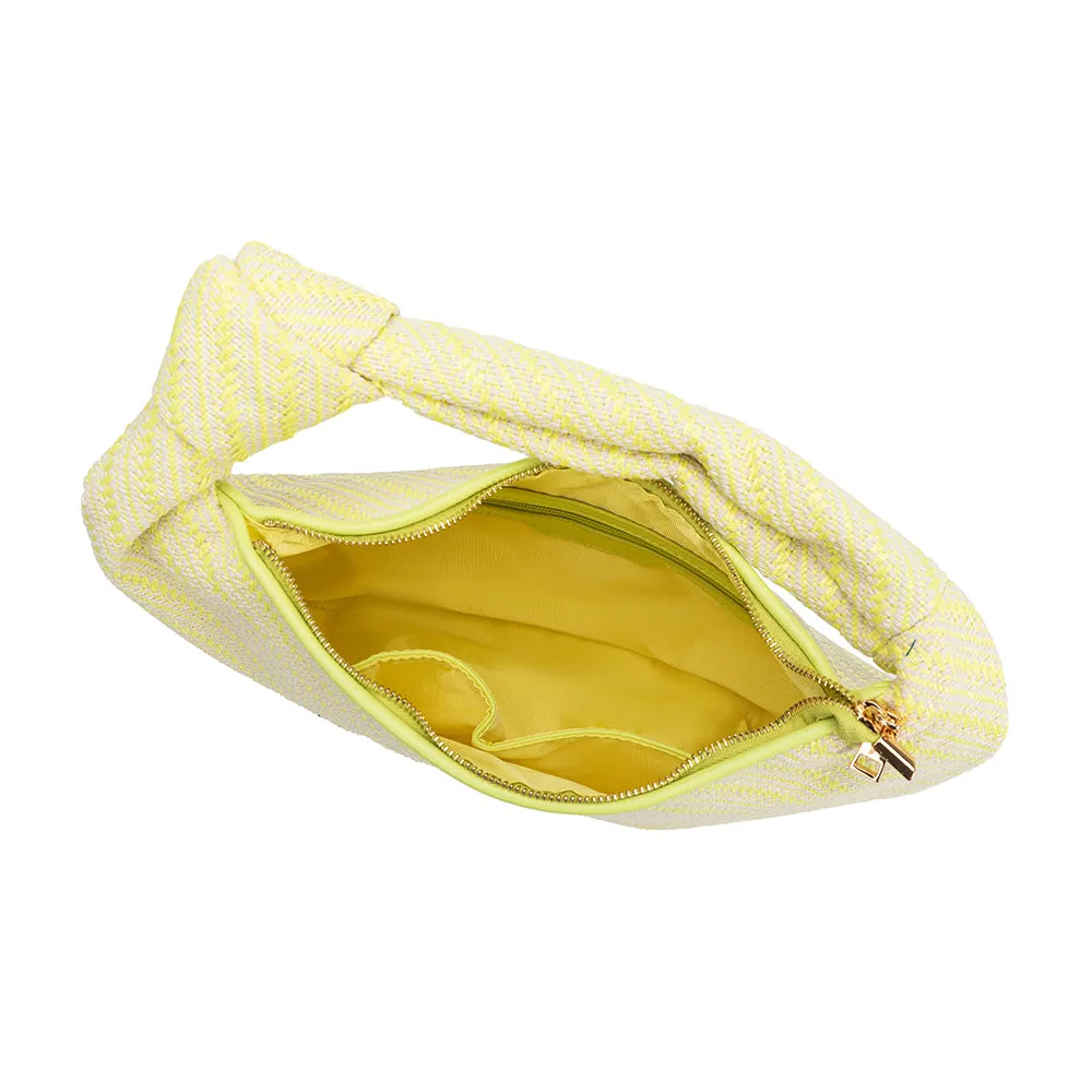 Cher Yellow Raffia Large Shoulder Bag - FINAL SALE