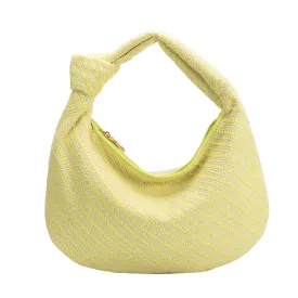 Cher Yellow Raffia Large Shoulder Bag - FINAL SALE