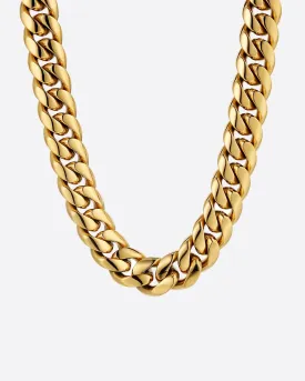 CLEAN CUBANA CHAIN. - 12MM 18K GOLD