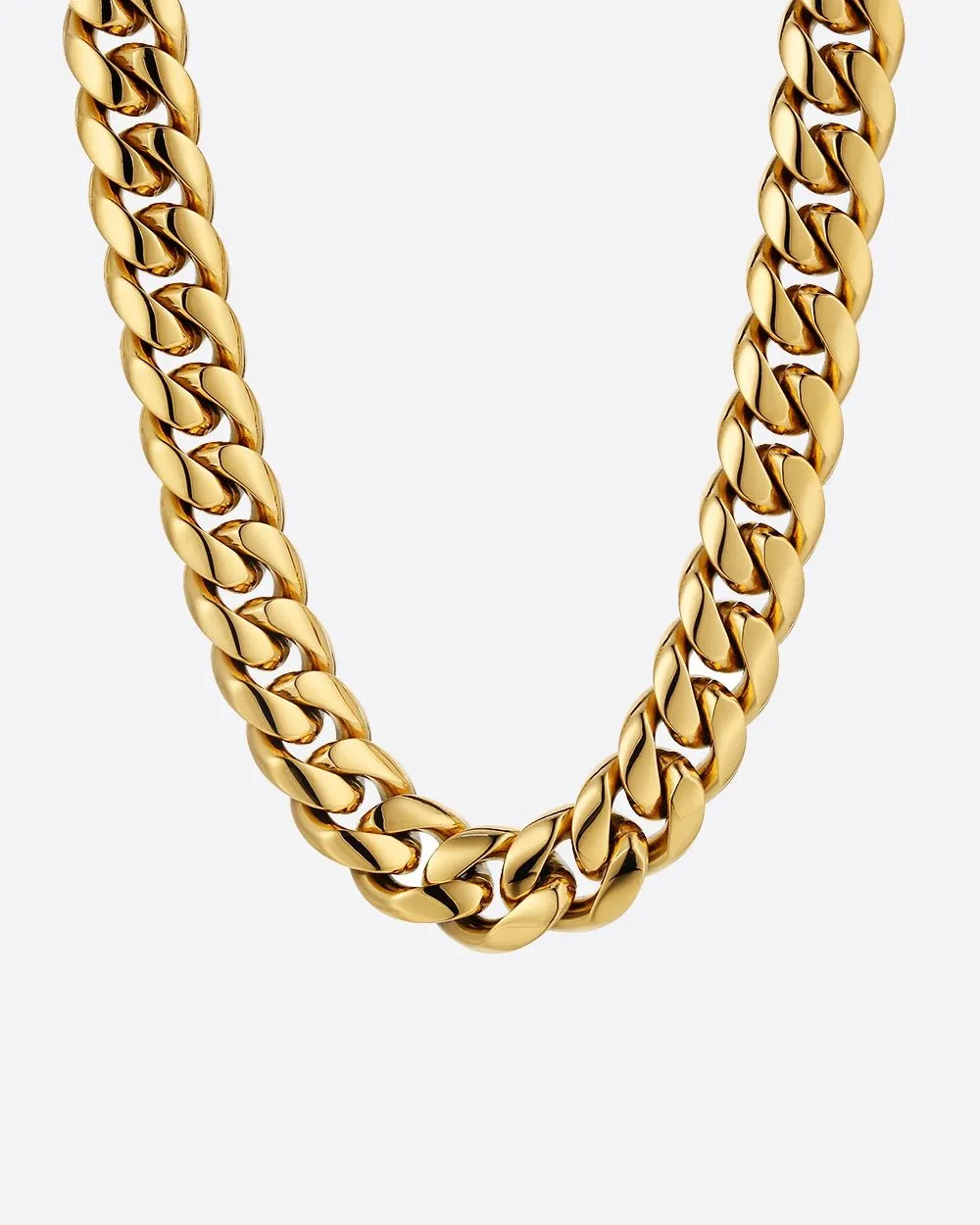 CLEAN CUBANA CHAIN. - 12MM 18K GOLD