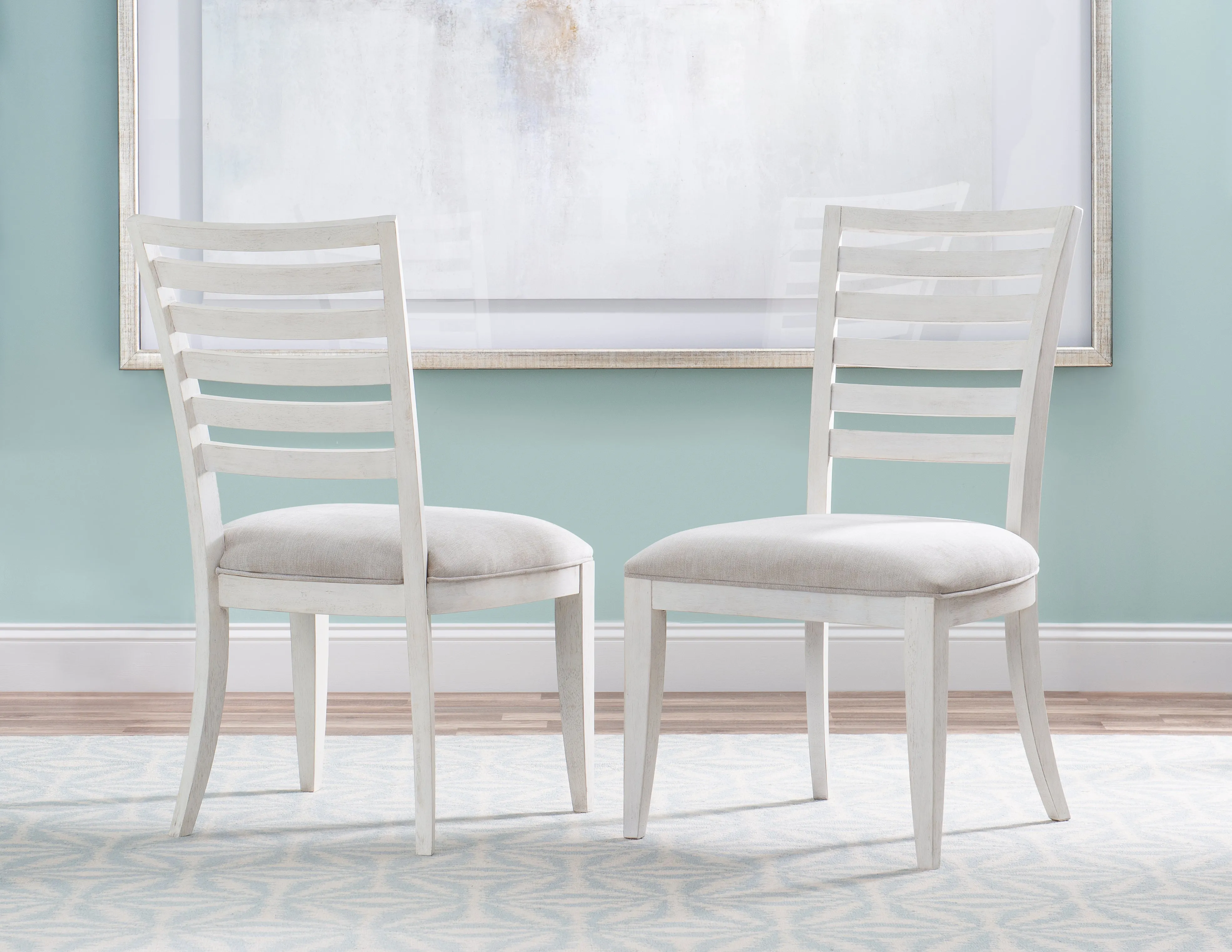 Coastal White Dining Set 7-Pc Extendable (74-92")