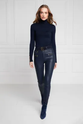 Coated Jodhpur Jean (Navy)