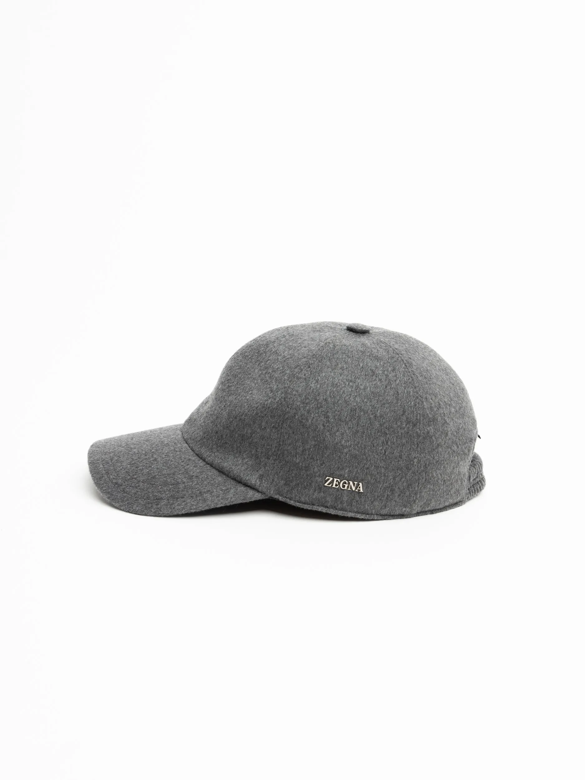 Dark Grey Oasi Cashmere Baseball Cap