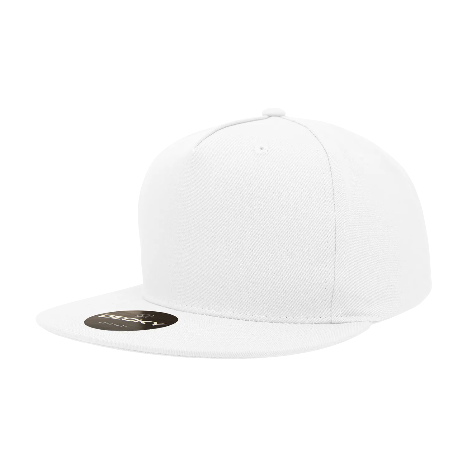 Decky 1064 5 Panel Flat Bill, Cotton Snapback Hats - CASE Pricing