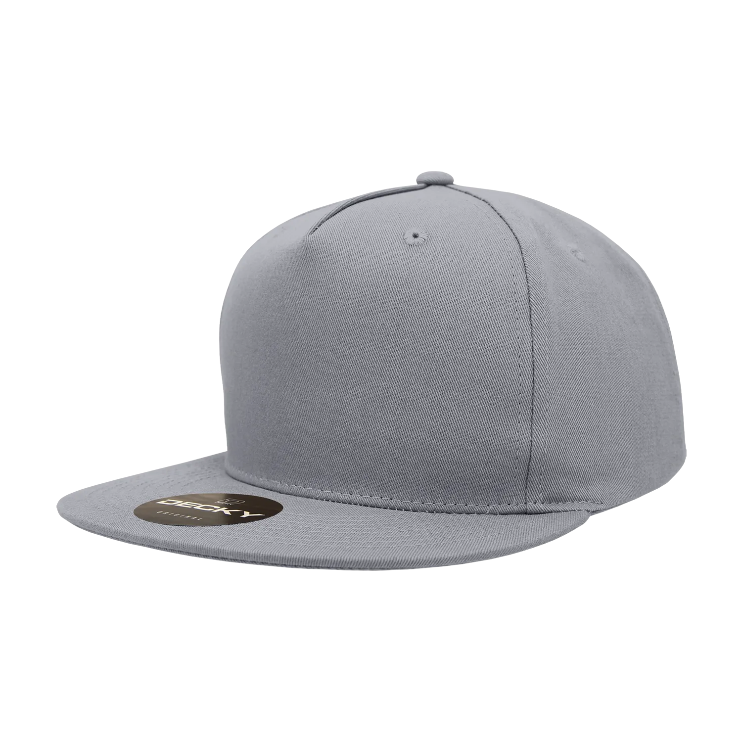 Decky 1064 5 Panel Flat Bill, Cotton Snapback Hats - CASE Pricing