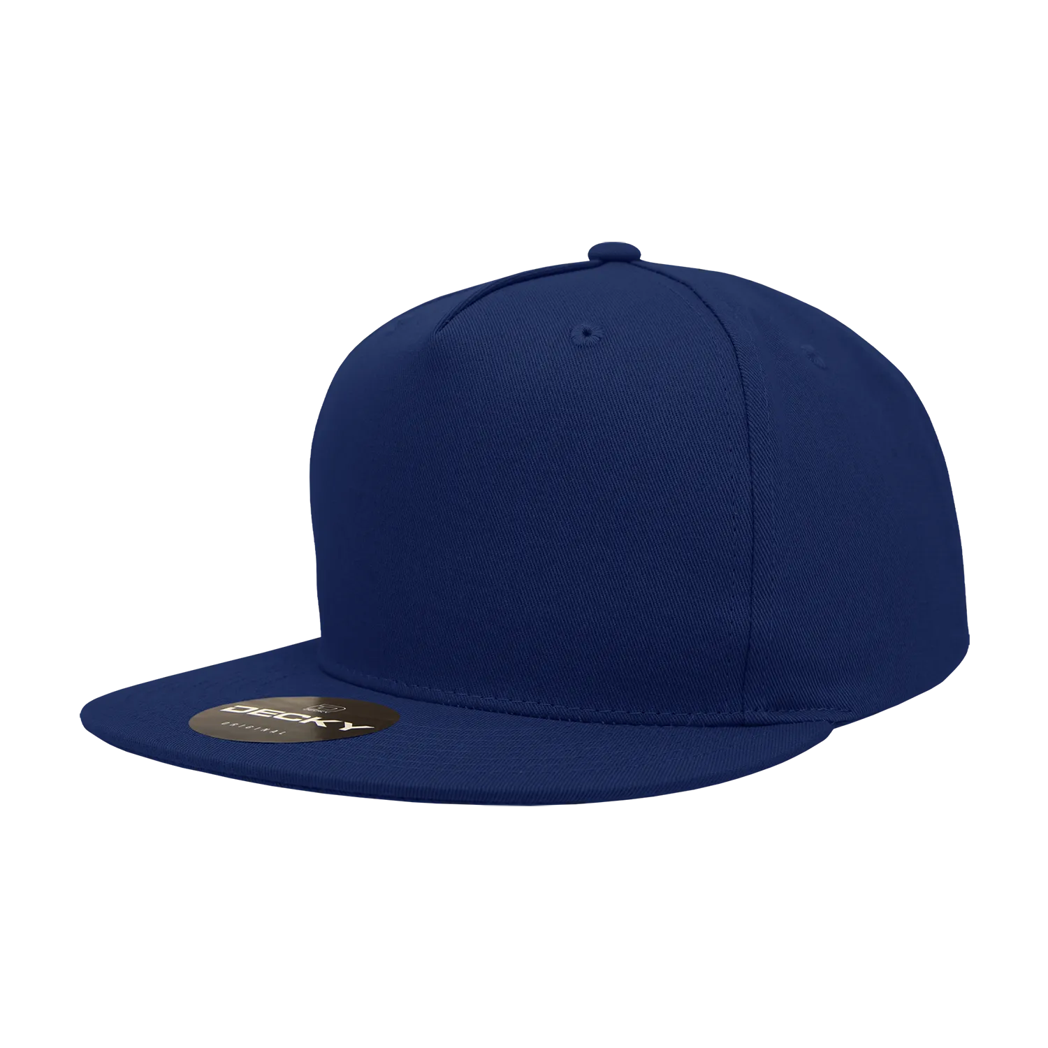 Decky 1064 5 Panel Flat Bill, Cotton Snapback Hats - CASE Pricing