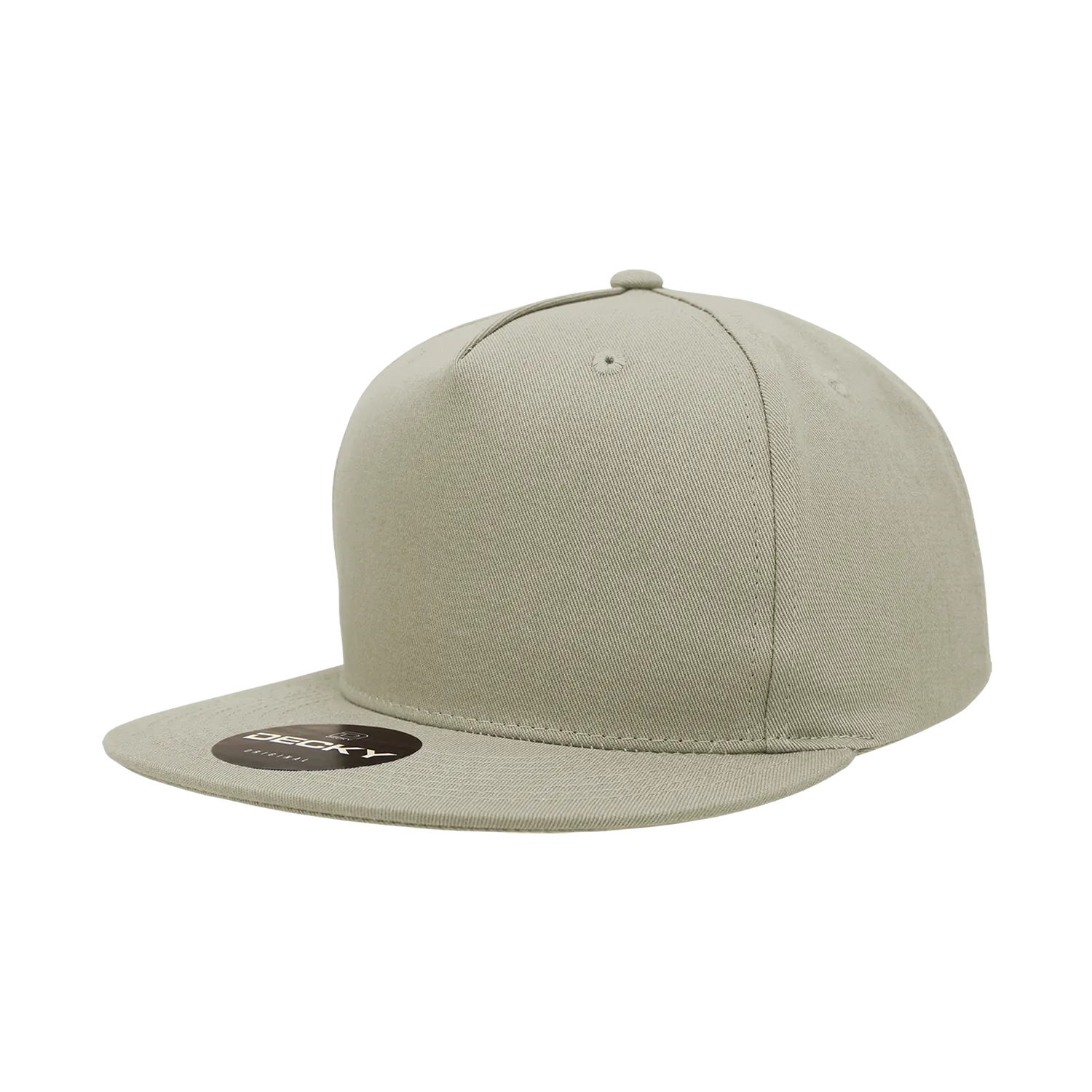 Decky 1064 5 Panel Flat Bill, Cotton Snapback Hats - CASE Pricing