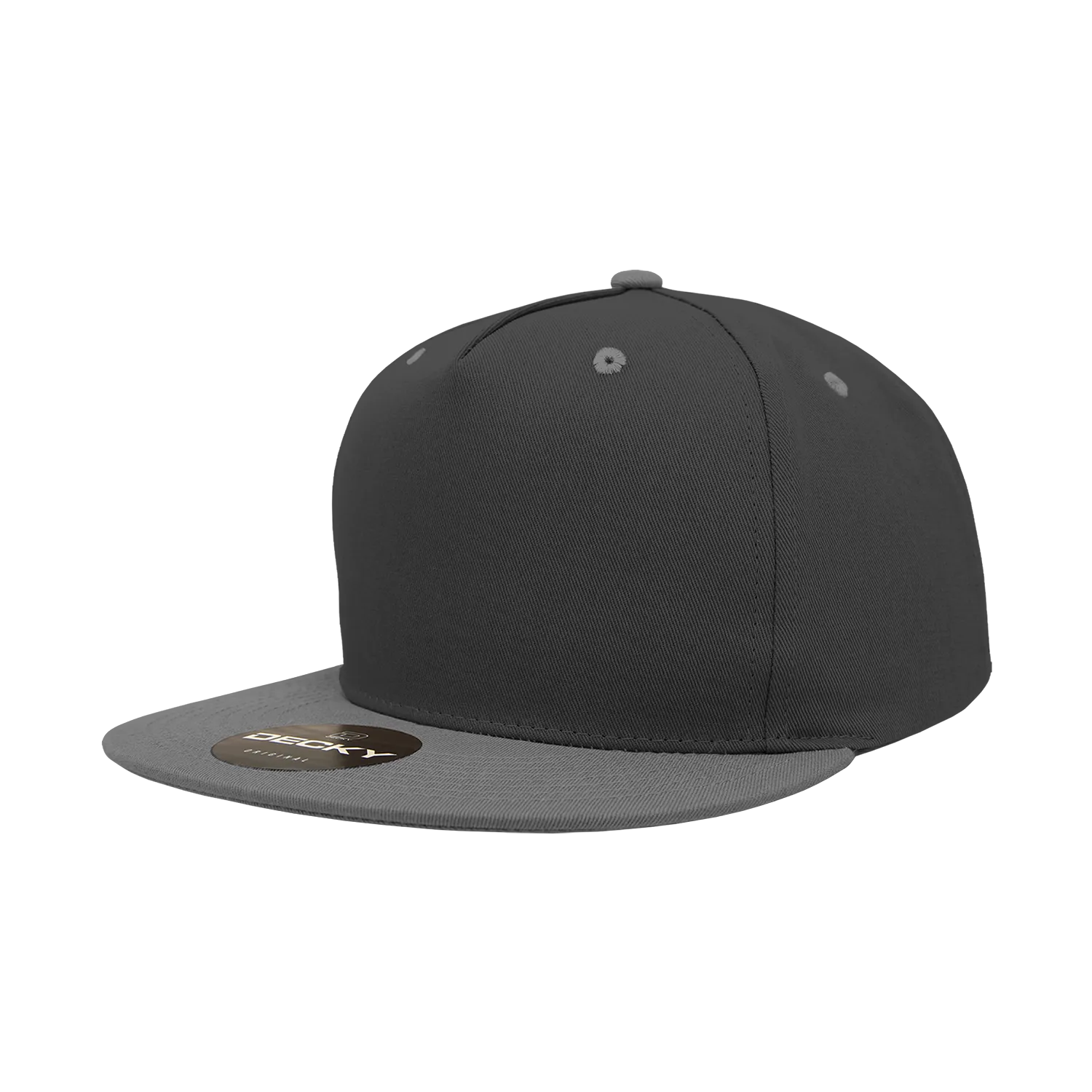 Decky 1064 5 Panel Flat Bill, Cotton Snapback Hats - CASE Pricing