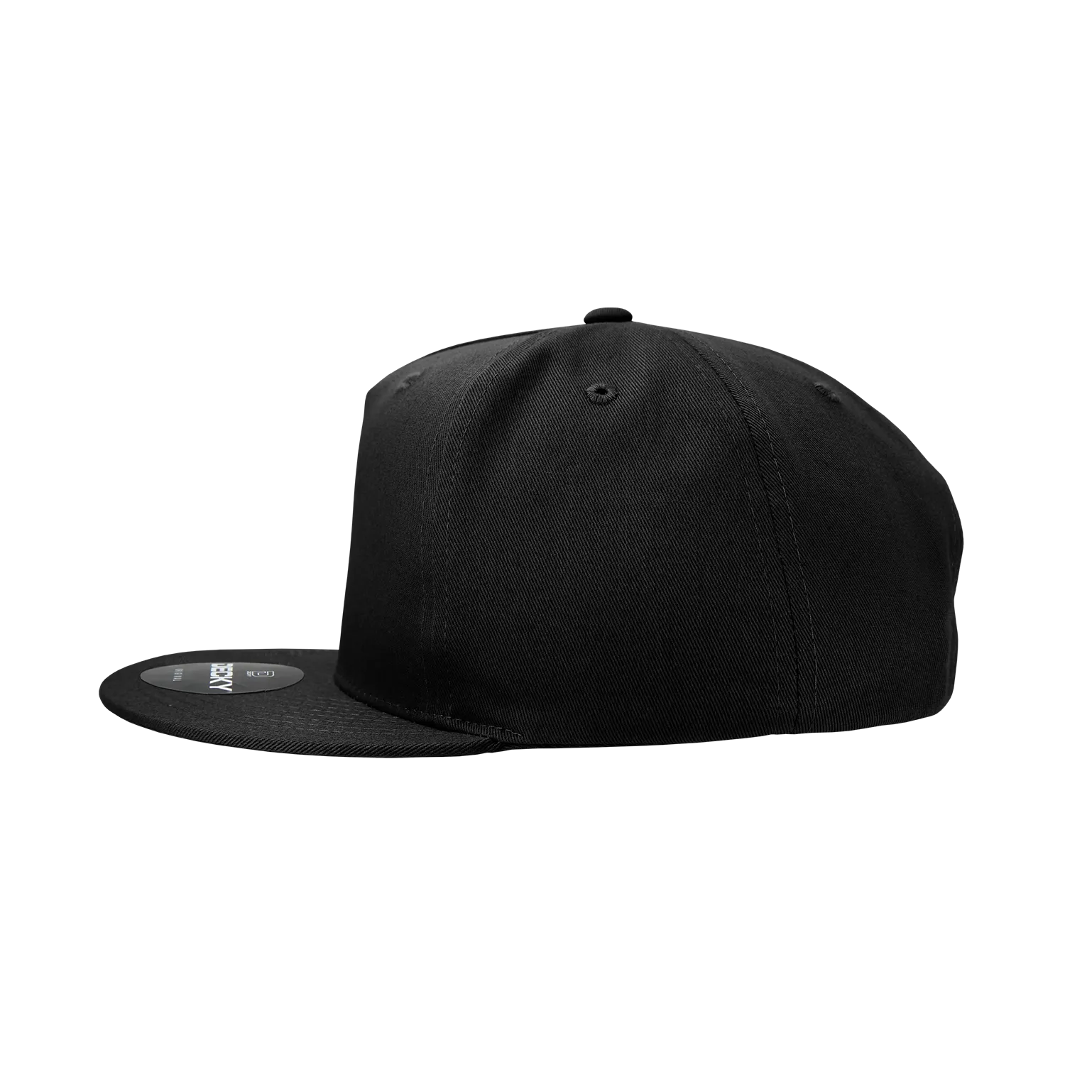 Decky 1064 5 Panel Flat Bill, Cotton Snapback Hats - CASE Pricing