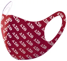 Delta Sigma Theta Summer Breathable 3-D Face Mask Red