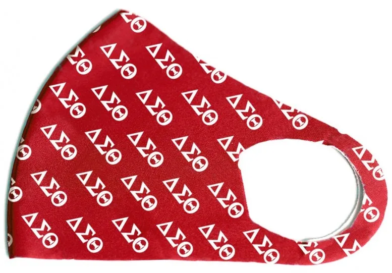 Delta Sigma Theta Summer Breathable 3-D Face Mask Red