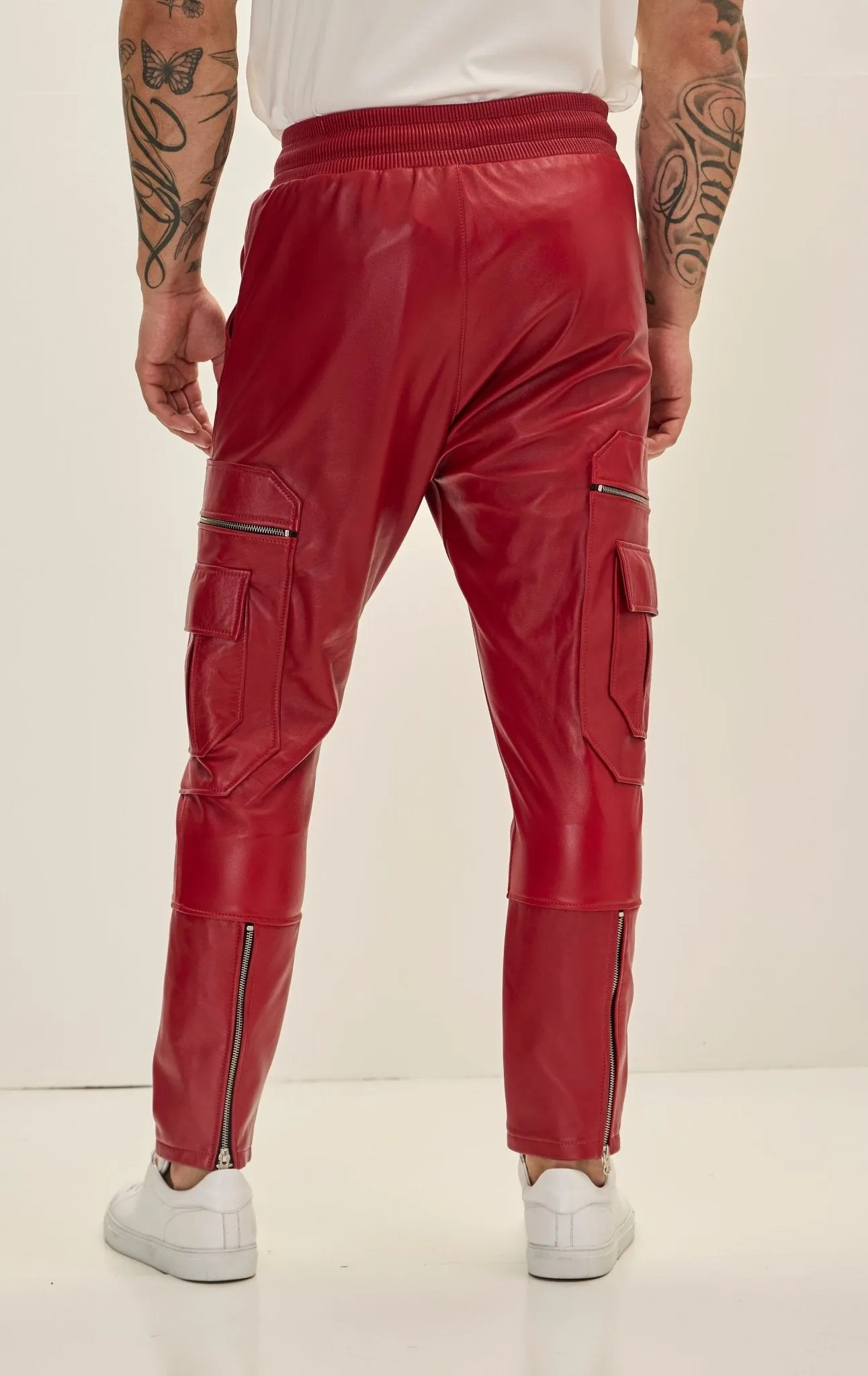 Destination Genuine Leather Jogger - Red