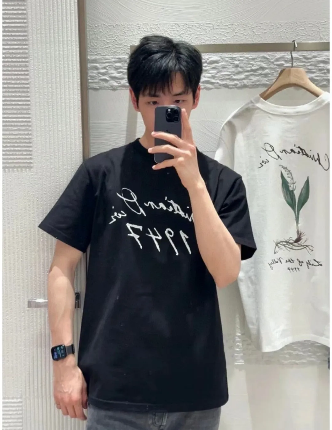 Dior 1947 Signature Black T-Shirt