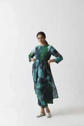 EMERALD SILK KURTA SET