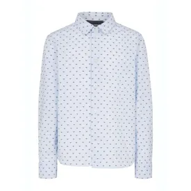 Emporio Armani Boys Blue Eagle Print Dress Shirt_3R4C86-1K0BZ