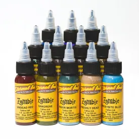 Eternal Ink - Zombie Colors 12 Color Tattoo Ink Set