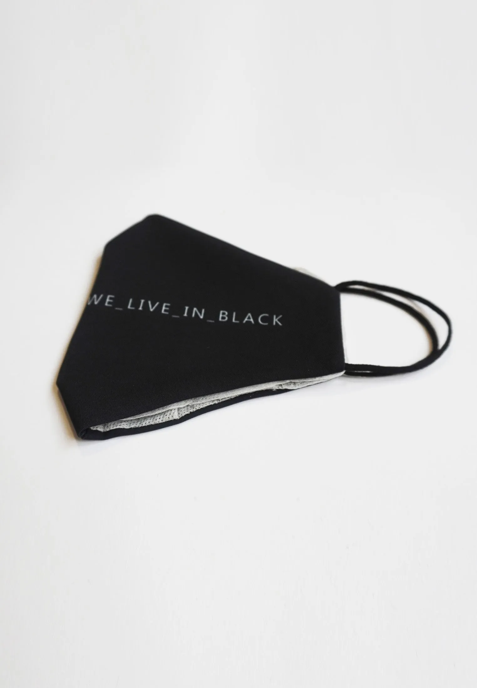 FACE MASK WE LIVE IN BLACK