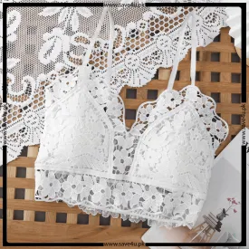 Floral Lace Wireless Thin Padded Bra