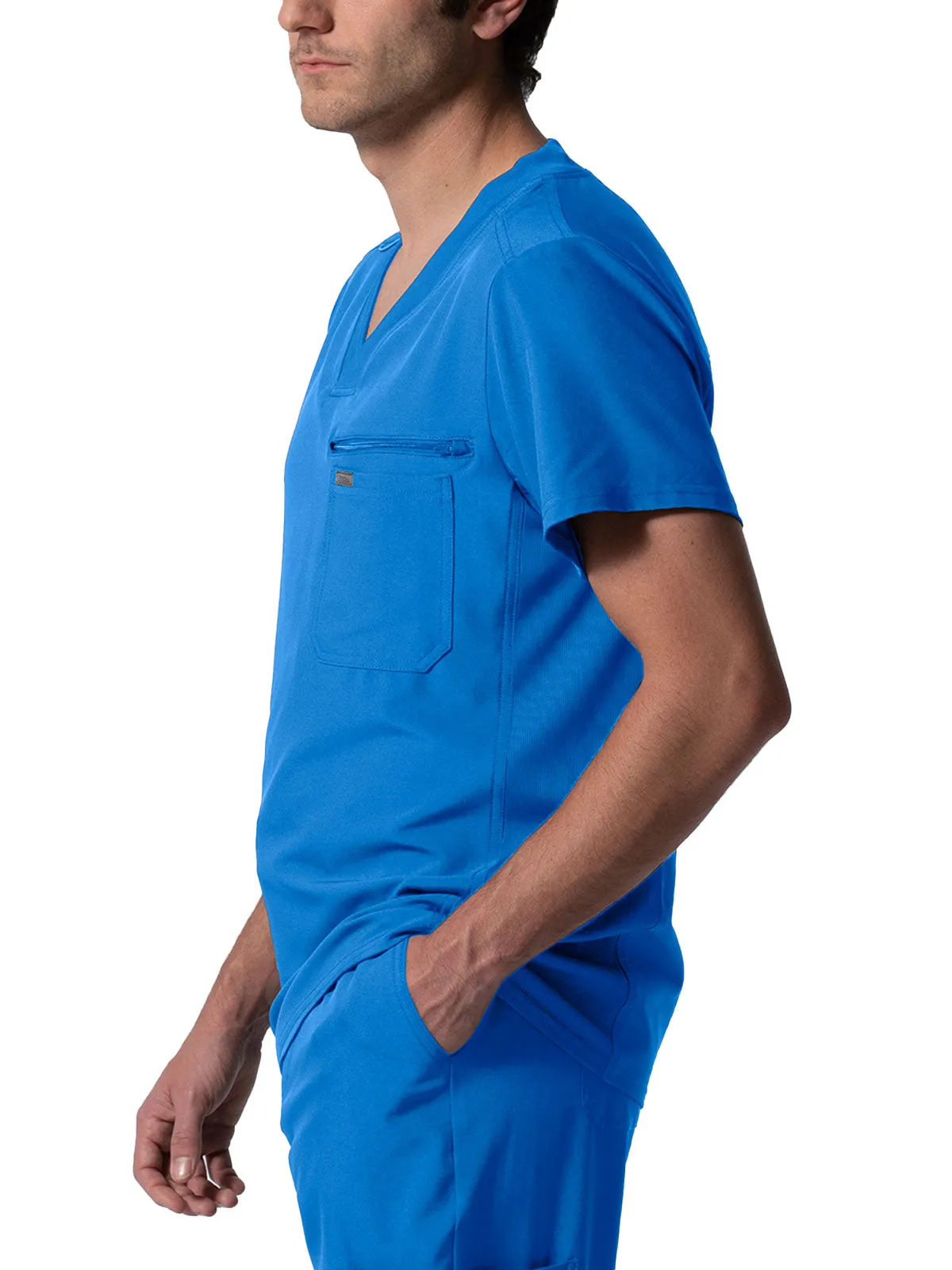 Forward - Men's 2 Pocket V Neck Scrub Top