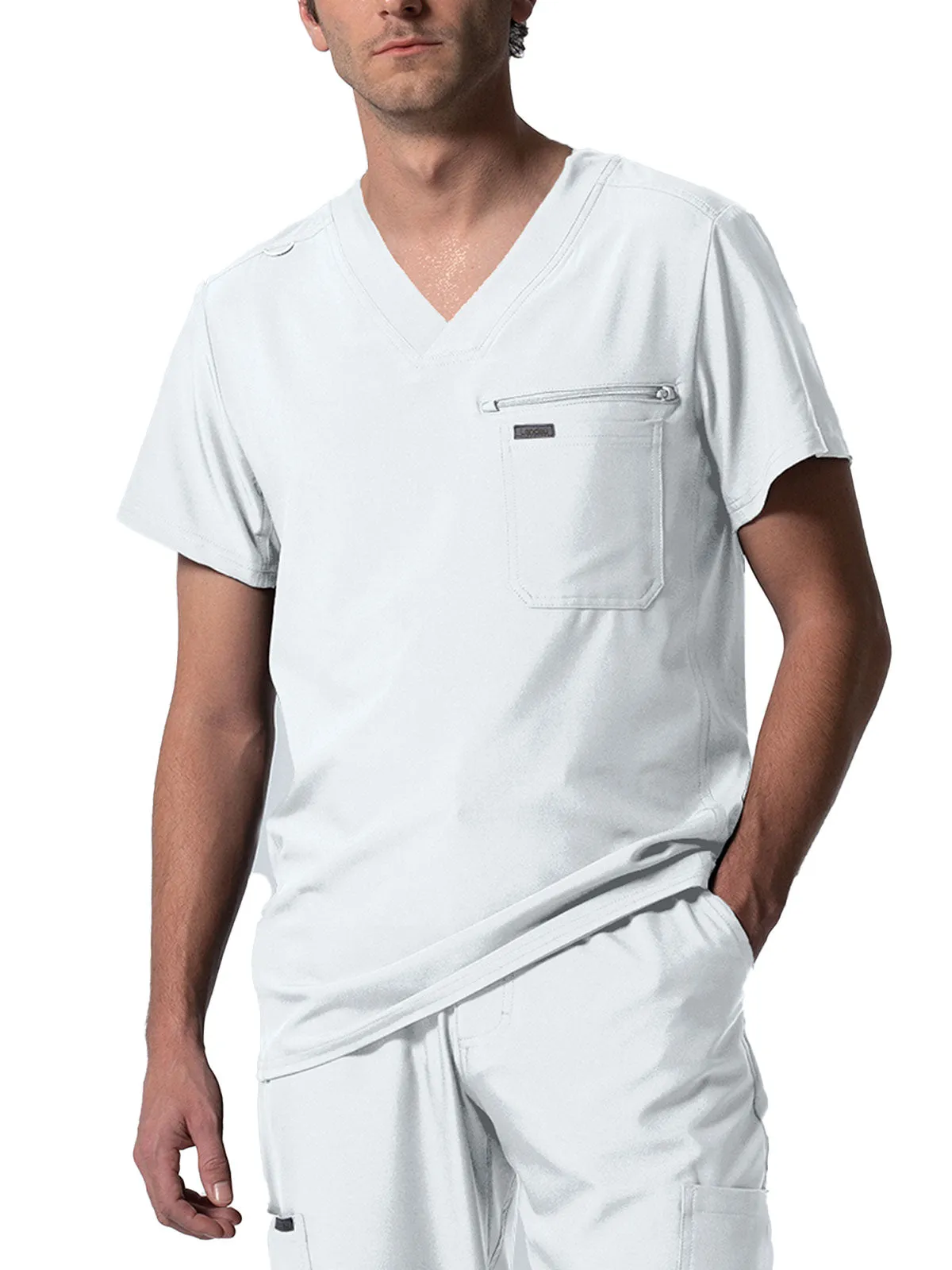 Forward - Men's 2 Pocket V Neck Scrub Top