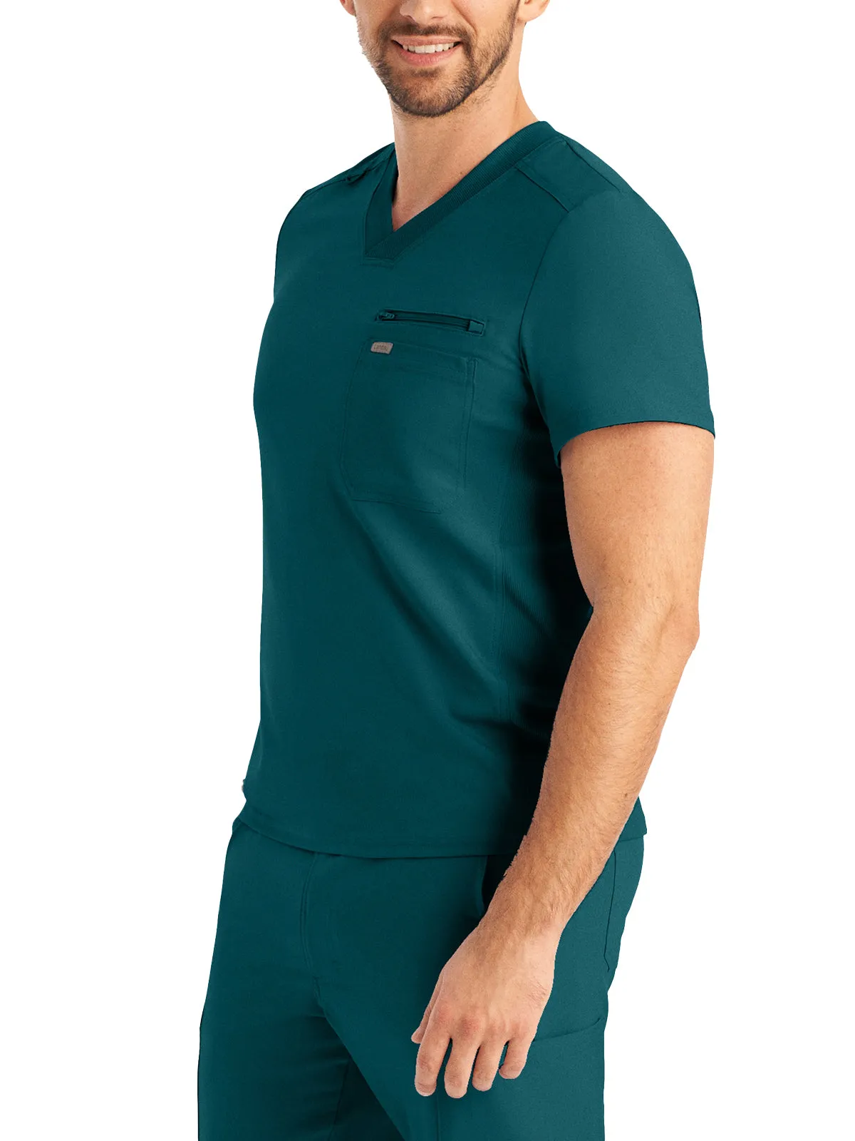 Forward - Men's 2 Pocket V Neck Scrub Top