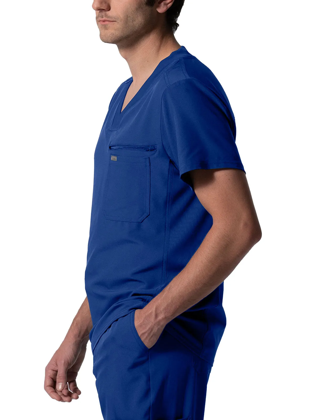 Forward - Men's 2 Pocket V Neck Scrub Top